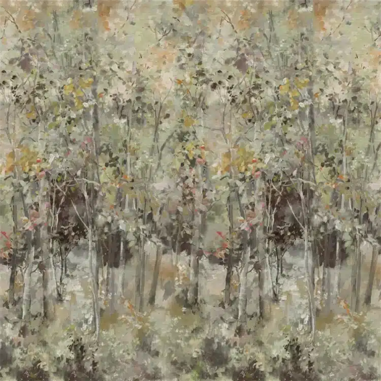 Scenes & Murals III - Bois de Bouleau Grasscloth Scene 1 - Afbeelding 2
