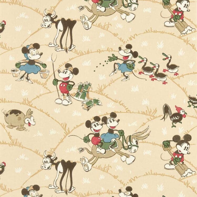 Disney Home X Sanderson Wallpapers - Mickey At The Farm